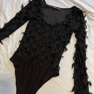 Feather bodysuit